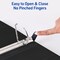 Avery Heavy-Duty View 3 Ring Binders, 2 Inch One Touch Slant Rings, 530-Sheet Capacity, DuraHinge, 2.8 Inch Wide Spine, Customizable Clear Cover and Spine, Assorted Dark Colors (4-Pack of 79638)